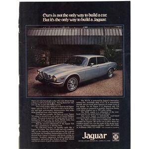 Vintage 1975 Jaguar and McDonnell Douglas Print Ad